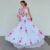 Women White Printed Party Wear Lehenga