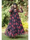 Beautiful Anarkali suit in Black Color