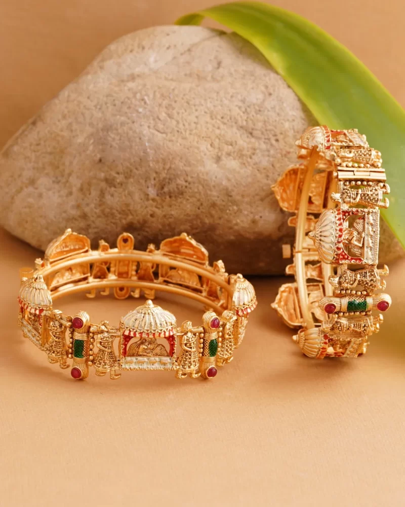 Royal Indian Doli Bangle Ethnic temple jewelry for party wedding festivals