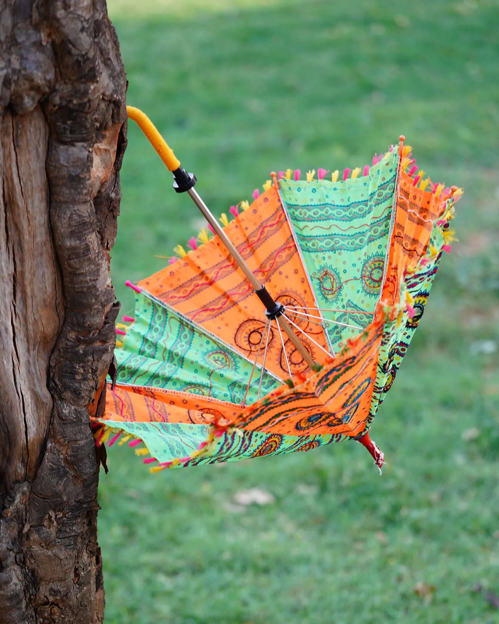 Colorful-Rajasthan-Umbrella-Home-Decor Rajasthani decorative umbrella as a beautiful accessory for weddings and special occasions