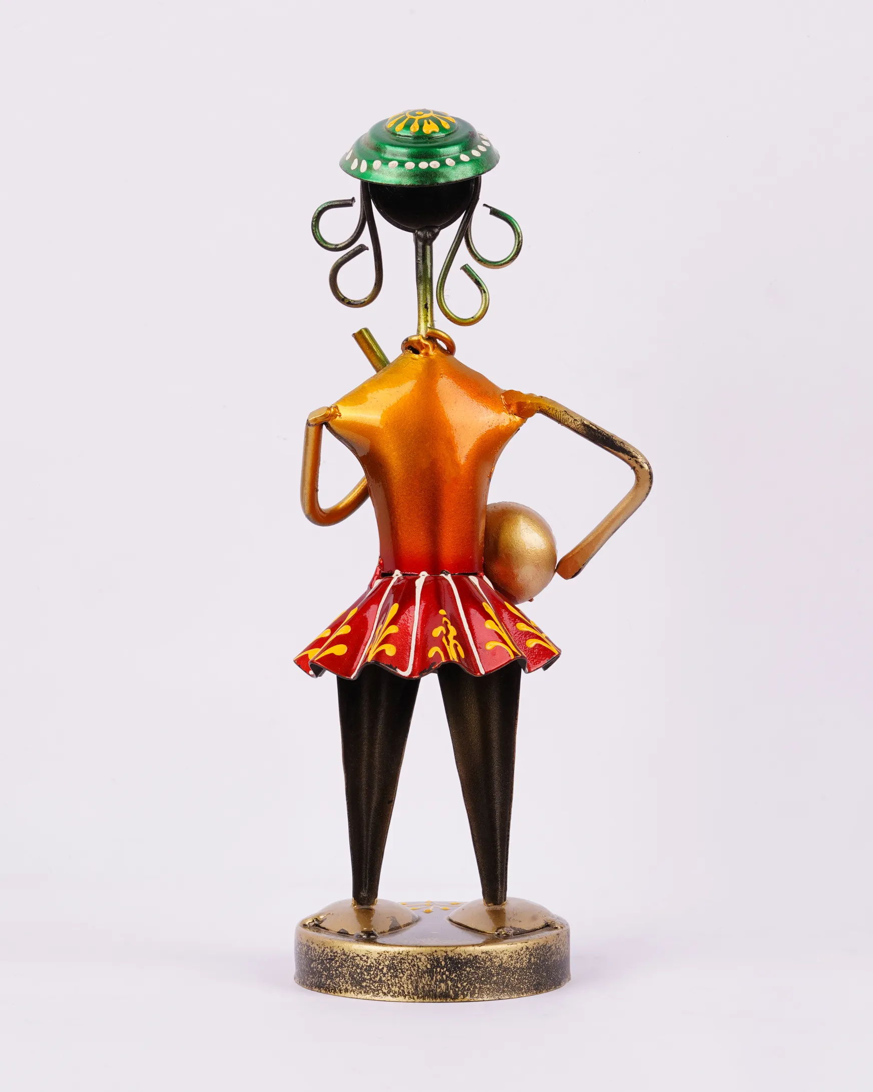 Handcrafted-Wrought-Iron-Musician-Collectible Melodious artistry captured in a wrought iron doll ensemble, a visual delight