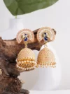 Meenakari Peacock Jhumki Earrings beautiful designs fashion Jewelry discounted price