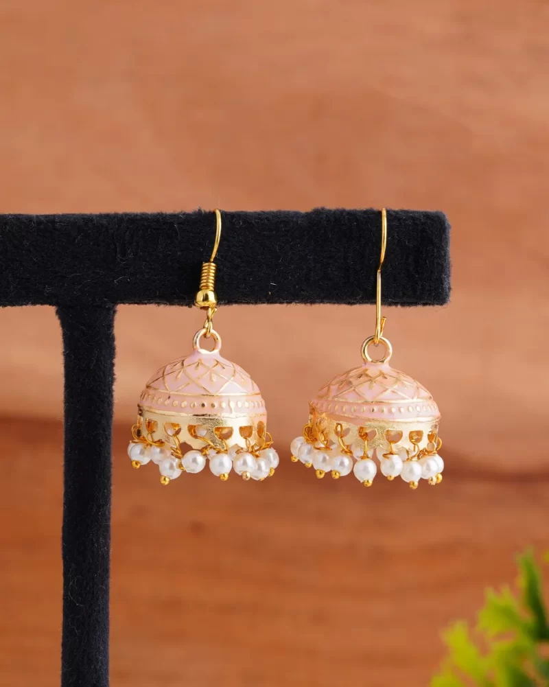 Designer Traditional Indian earrings High gold polish finely designed.  Guaranteed long lasting polish : Amazon.in: Fashion