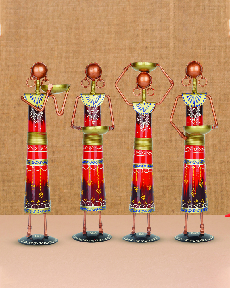 001 Handicraft Metal Indian Lebar Ladies Set
