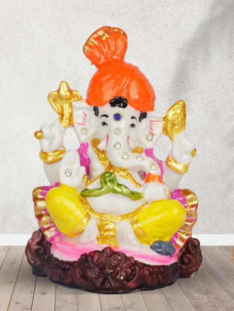 Handicraft Ganpati Bappa Idol For Home Decor
